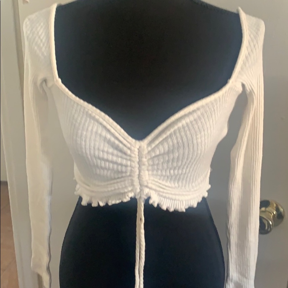 crop top long sleeve